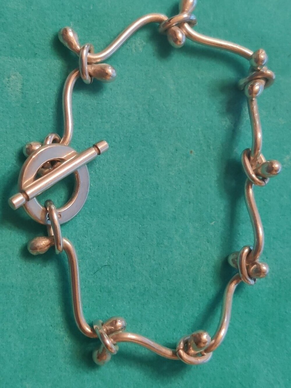 925 Silver Double Helix or DNA Bracelet